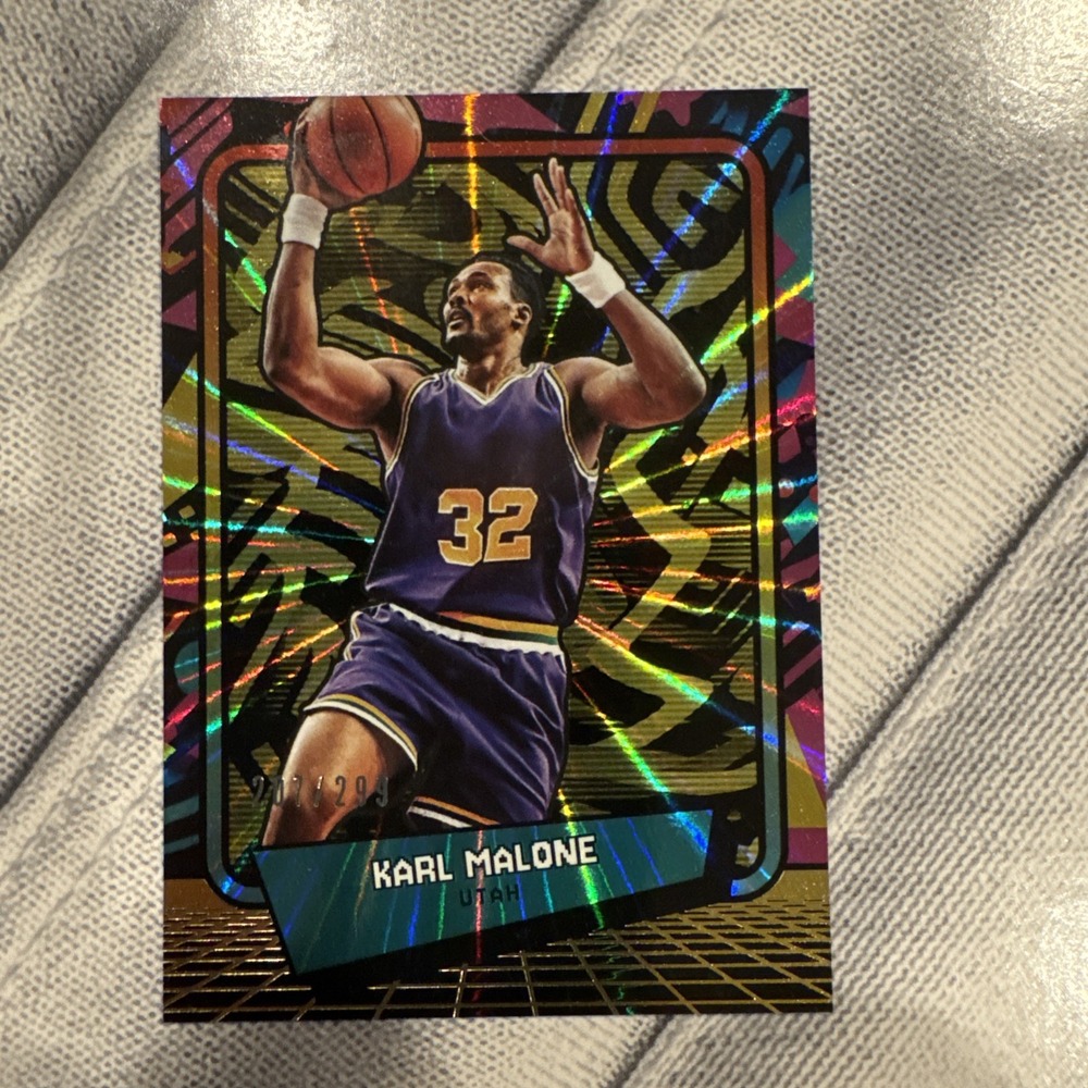 Panini 90s Pop Culture Karl Malone #74 Gold 299 Utah Jazz